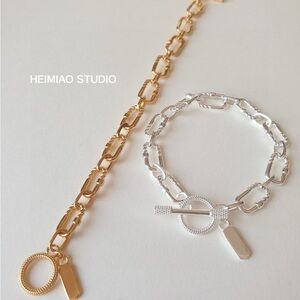 NEW🇰🇷 925 Silver Chunky Link Bracelet